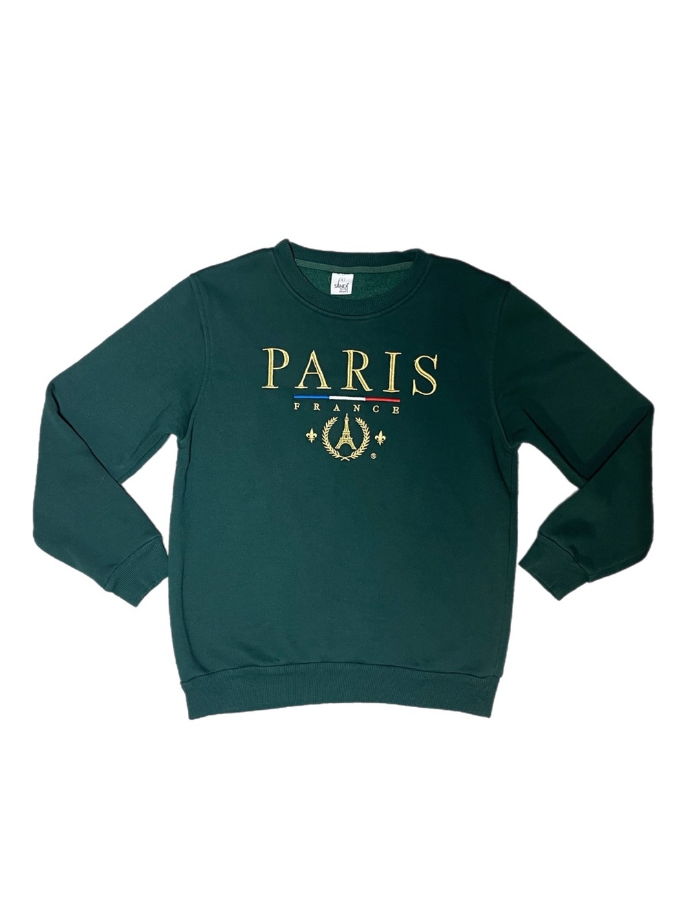 Like New! Paris France Embroidered Crewneck Sweatshirt